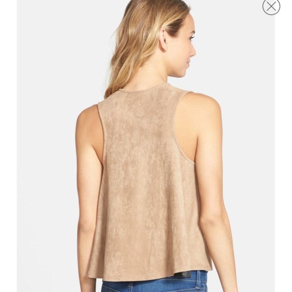 CHLOE K Suede Top - Picture 2 of 5